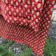 Provençal plaid boutis - old bed cover