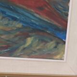 Original mid-century Swedish oil on panel – “Bold Landscape”