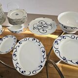 Limoges porcelain service Letang Remy, Odessa Pearl China collection.