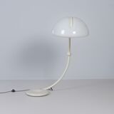 Lampadaire Serpente par Elio Martinelli pour Martinelli Luce, années 1970 en blanc.