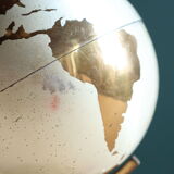 Globe Planet brass cigarette dispenser