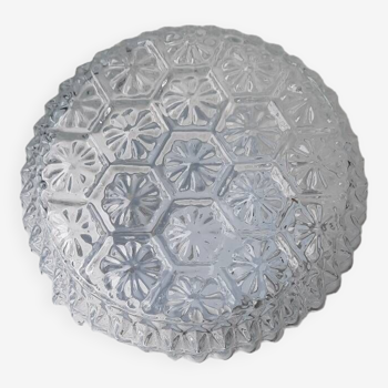 Molded glass ceiling light