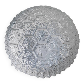 Molded glass ceiling light