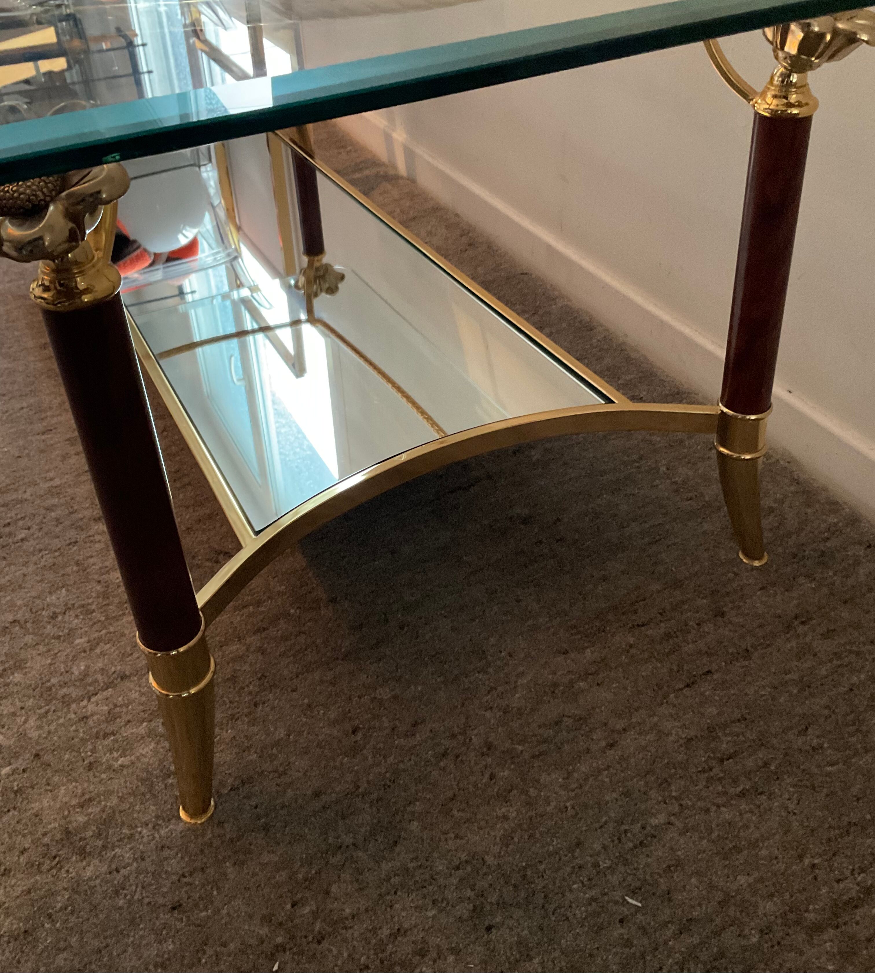 Italian coffee table Hollywood Regency style of the 70s