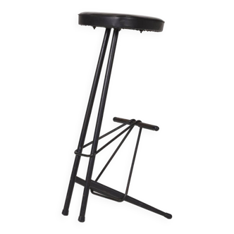 Willy Van der Meeren black high stool