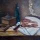 Still life with country ham by Jacques Jourdan