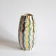 Colorful 1950s vase by Hubert Bequet, Belgium