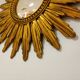 Mid century golden sunburst mirror, 1960s