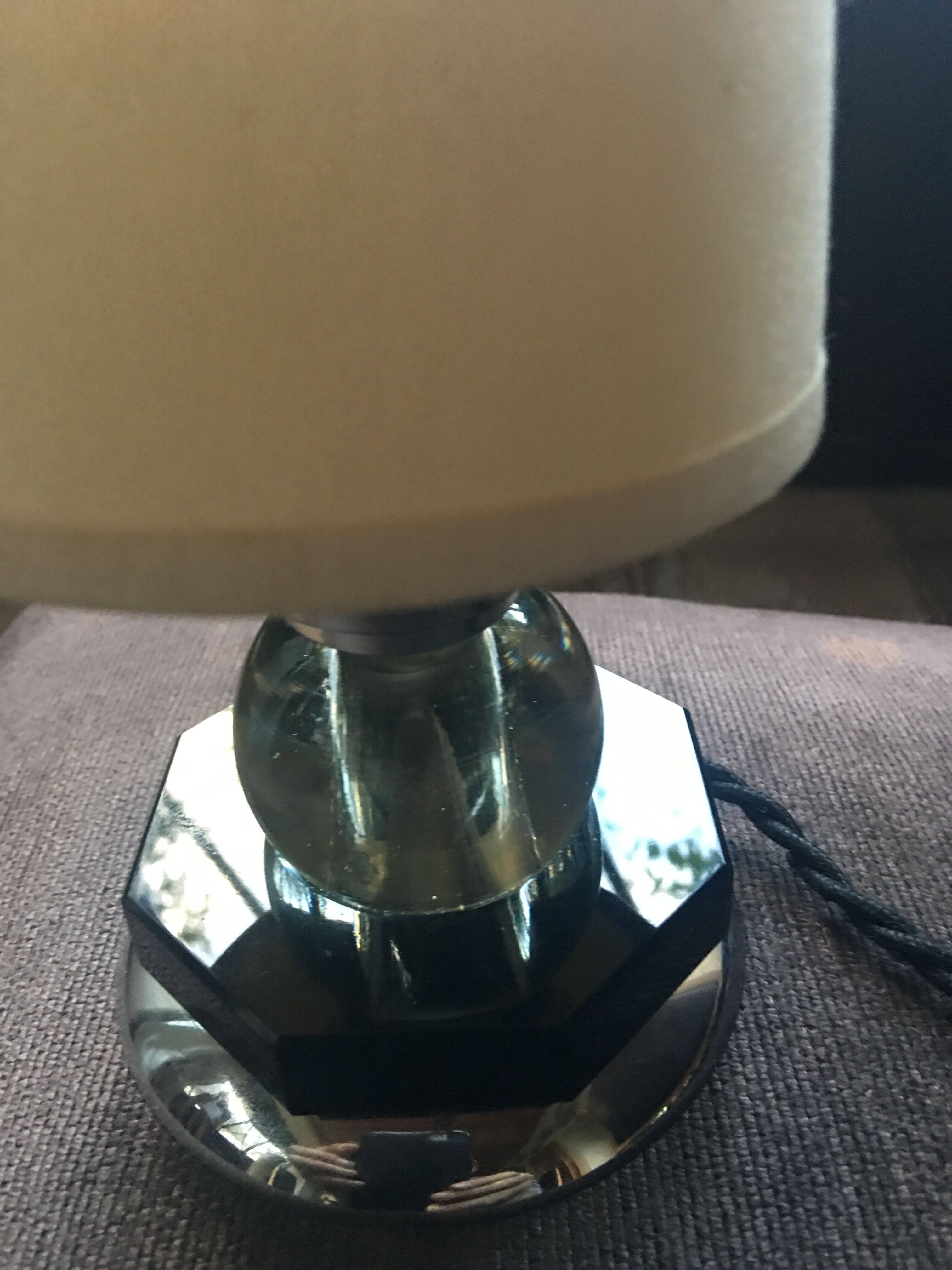 Pair art deco lamps