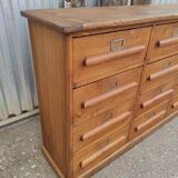 Trade furniture with 12 drawers in gilded oak