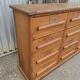 Trade furniture with 12 drawers in gilded oak