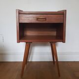 Vintage teak bedside table