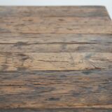 Magnificent and robust antique farmhouse dining table made of pine wood