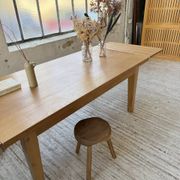 Table de ferme extensible en chêne massif