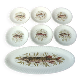 Service à poisson vintage Gien