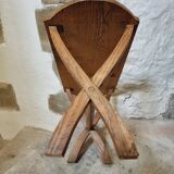 Small oak side table – French rustic style – 1920s
