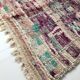 Berber rug Boujaad purple with colorful patterns 264x141cm