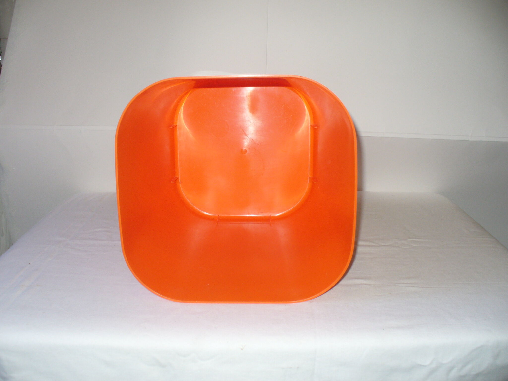 Corbeille à papier orange Lynx des années 60 - 70