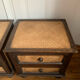 Tables de chevet - Bois exotique et rotin