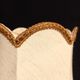Vintage bell-shaped lampshade with scalloped edges