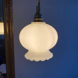 Opaline tulip lamp