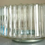 Large round ceiling light, molded glass wall light, thick, Helena Tynell, 1960s