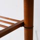 1960s teak coffee table on casters