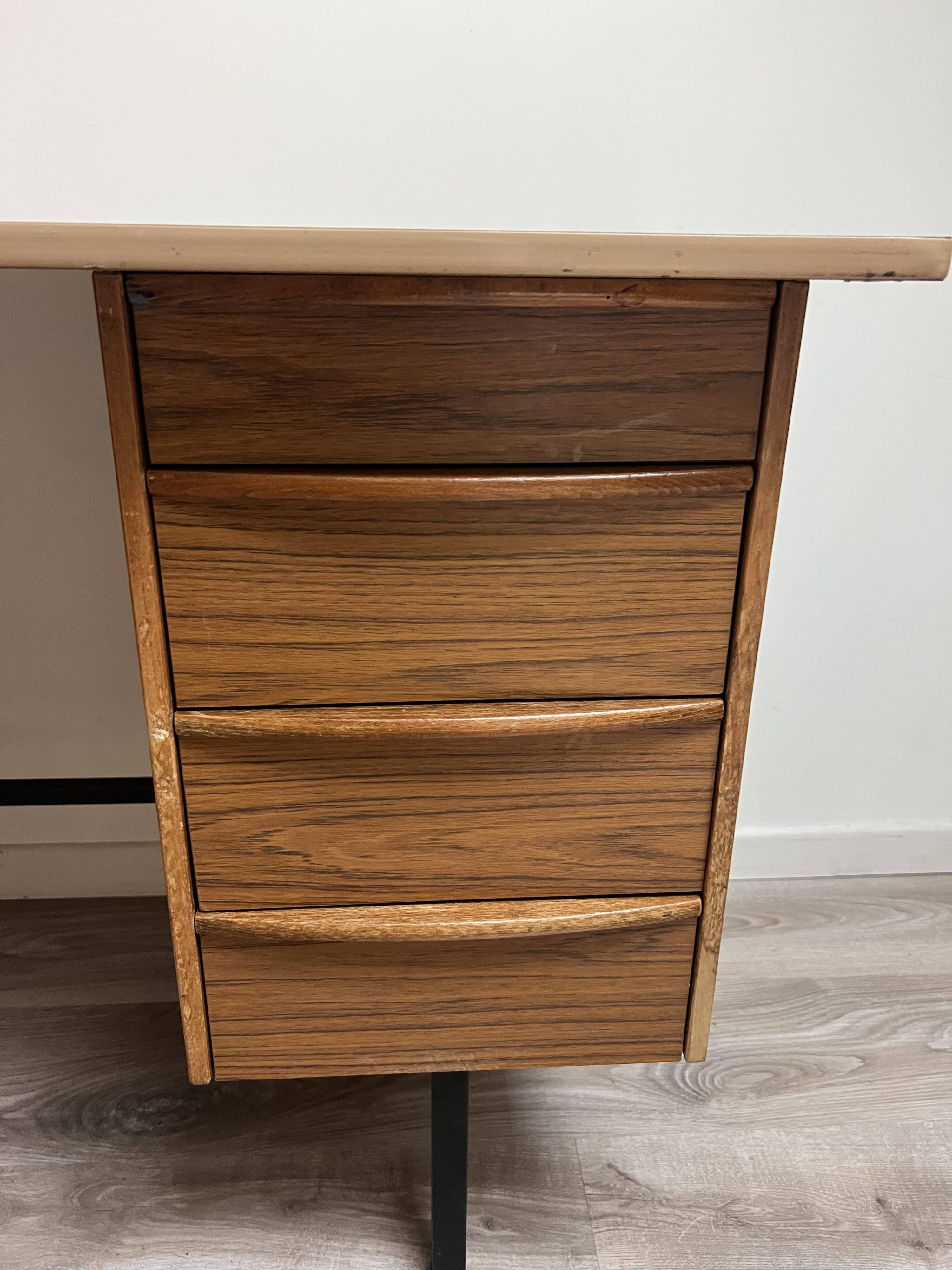 Vintage wood and formica desk