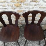 Mismatched bistro chairs