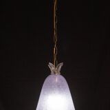 Elegant Barovier e Toso Lantern in Bubble Glass with a Rostrato glass element