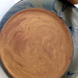 Xxl dish in nocturnal blue and black sandstone