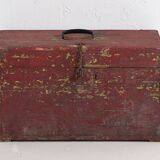 Antique chest with red and green patina (c.1920) #75