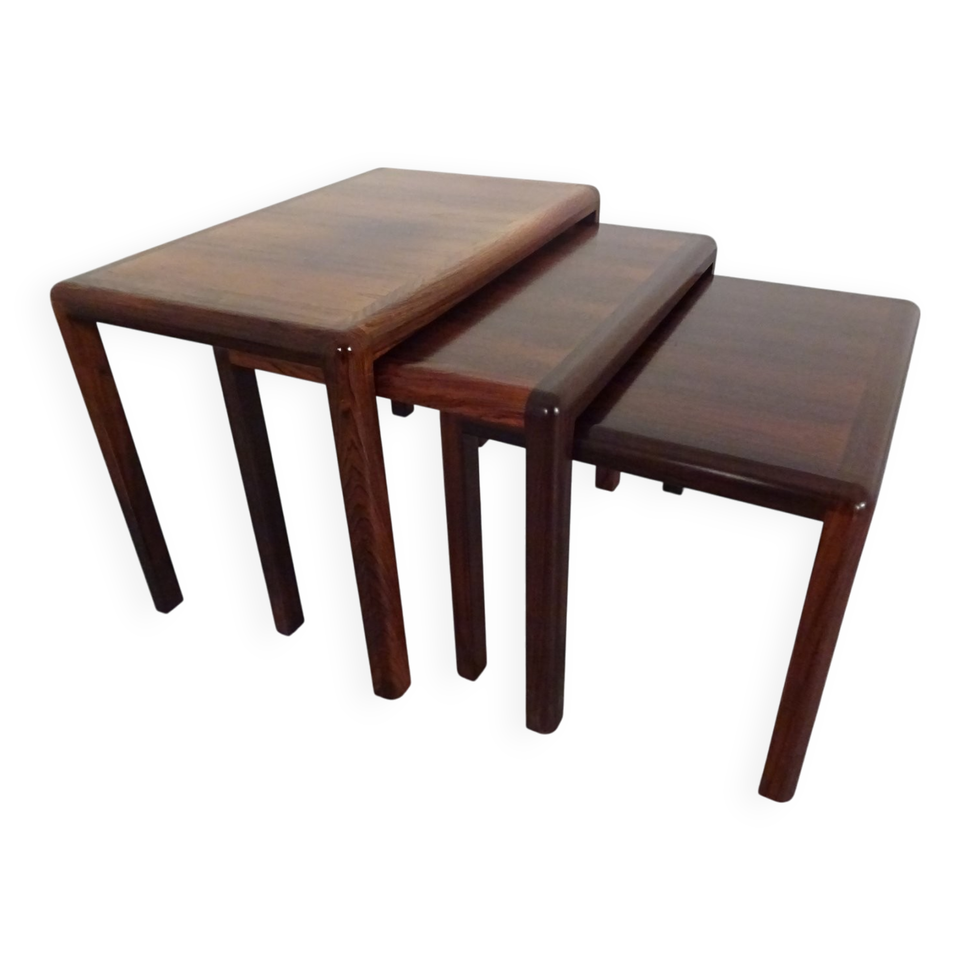Danish Rosewood Nesting Tables, 1960s, Set of 3