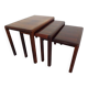 Danish Rosewood Nesting Tables, 1960s, Set of 3