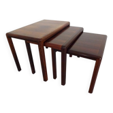 Danish Rosewood Nesting Tables, 1960s, Set of 3