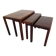 Danish Rosewood Nesting Tables, 1960s, Set of 3