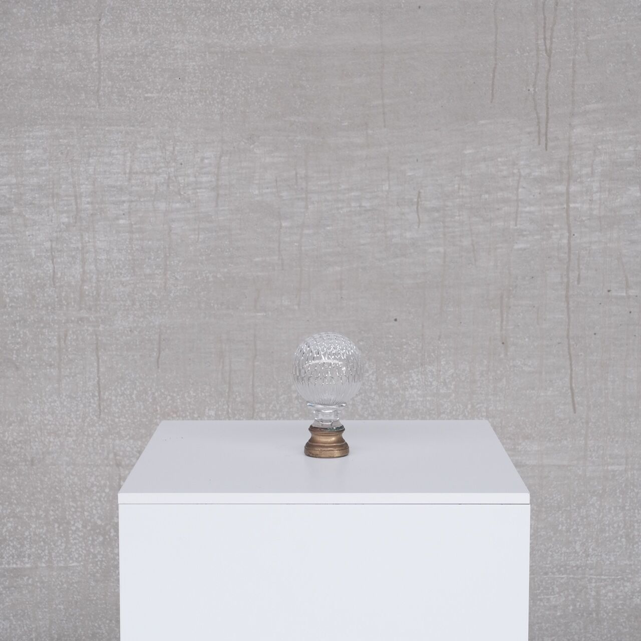 French antique decorative boule d'escalier