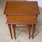 Tables gigognes scandinave en teck, 1960