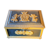 Old vintage box in gilded bronze empire