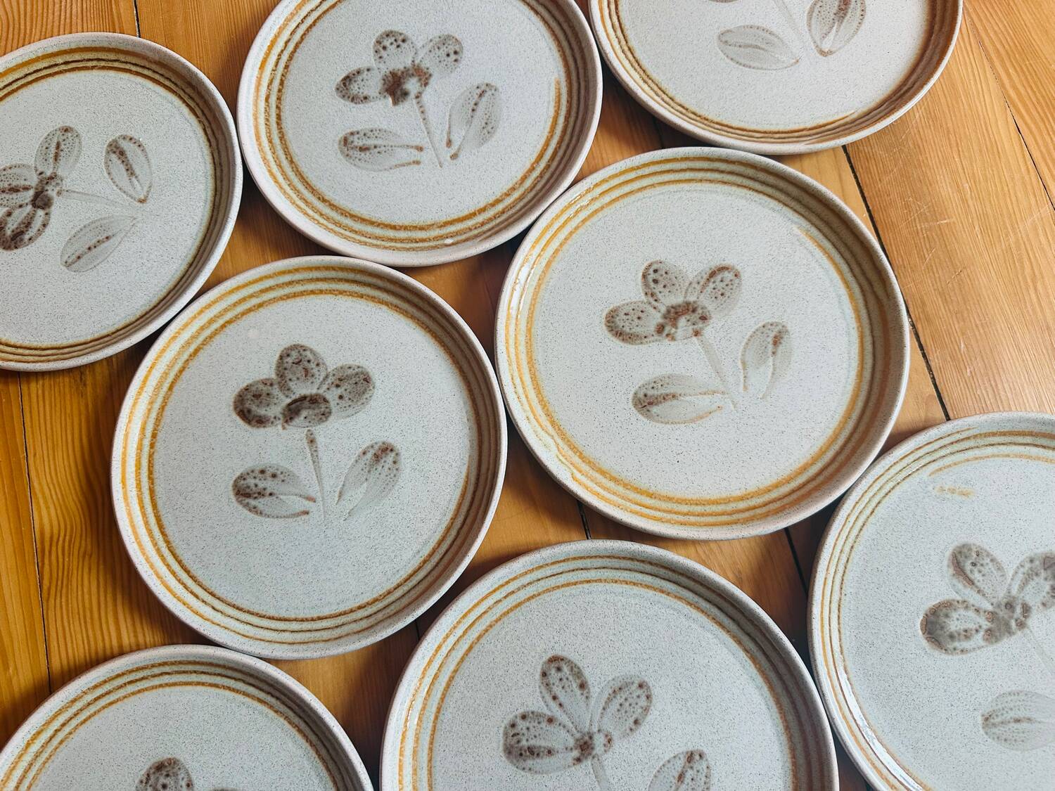 8 dessert plates Sarreguemines 🇫🇷 Tignes