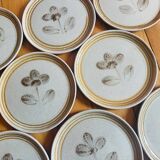 8 dessert plates Sarreguemines 🇫🇷 Tignes