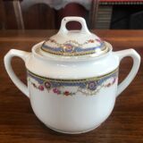 Ancient sugar bowl porcelain