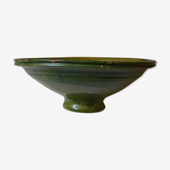 Enamelled terracotta fruit bowl in the Vallauris style, Provence, 1970