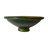 Enamelled terracotta fruit bowl in the Vallauris style, Provence, 1970