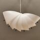 Danish conch, snail shell hanging lamp from the 80s, made of hard ABS plastic.