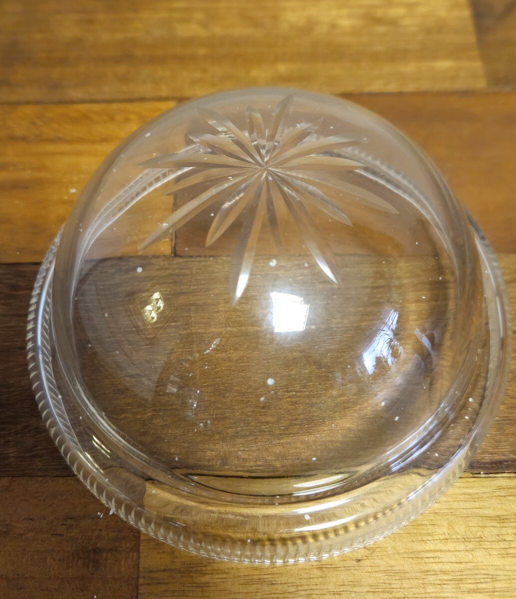 Art Deco caviar bowl in silver-plated metal and glass – 1930s