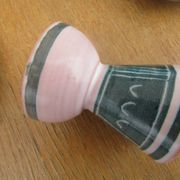 Ceramic set montgolfier yvan roy workshop - egg cup - pot - cup