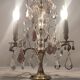 Lampe de table en bronze et cristal, France