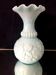 Pale blue floral opaline soliflore vase floral decoration