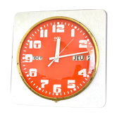 Vintage orange wall clock